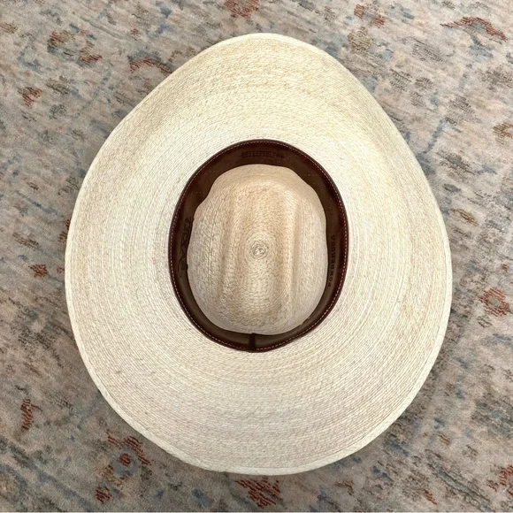 Texas Hat Co 30 Star Straw Hat Sz 7 1/8 - Picture 6 of 11